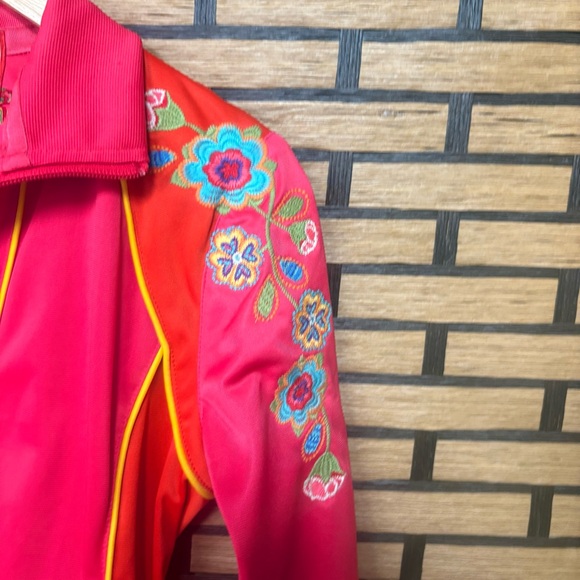 Johnny Was Orange And Pink Embroidered Jacket Size Medium‎ - Picture 4 of 11